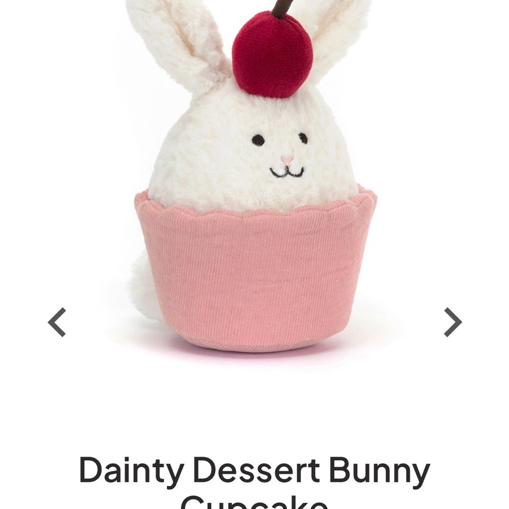 Jellycat dainty dessert bunny cupcake (retired) - Picture 3 of 4